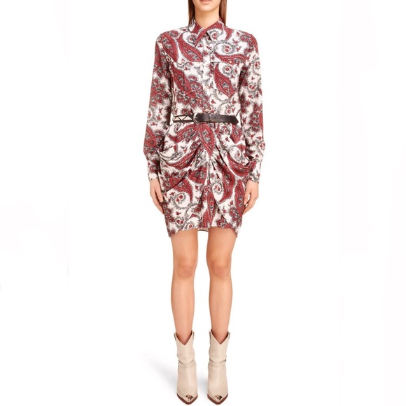 NEW ISABEL MARANT PAISLEY PRINT MINI SKIRT - Picture 10 of 10